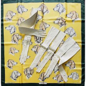 LOT DE 3 PAIRES DE GANTS D'OPERA EN CHEVREAU - ANNEE 20 - 30 -