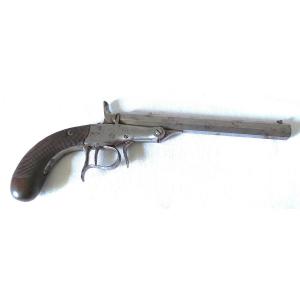 PISTOLET DE TIR DE SALON -BREVET " JOSEPH LECLERC " - XIX° -1886