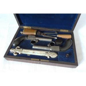 Case -pistol " Bootleg " & Knife Louvetier - Ii° Empire