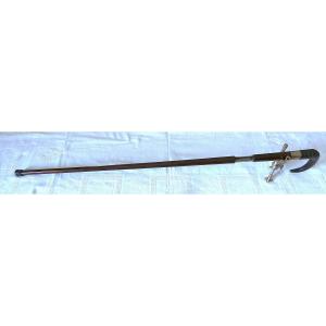 CANNE FUSIL  QUART DE TOUR -" J-C-DUMONTHIER " (1821-1881) CALIBRE 12MM-XIX°