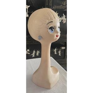 Marotte "twiggy" Hat-head Figurine - Circa 1960–1970