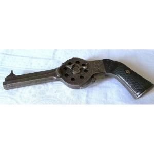 REVOLVER ROTOVOLVER - BREVET 1865 - " NOEL & GOUERY " - 10 COUPS - CALIBRE 7,5 mm- II° EMPIRE
