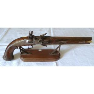 PISTOLET A SILEX A 2 CANONS TOURNANTS - XVII° -LOUIS XIV - CIRCA -1650 - 1680