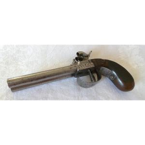 PISTOLET - "AUGUSTE FRANCOTTE " - 1868 - 2 CANONS EN TABLE - XIX°