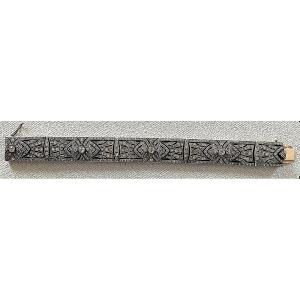 Art Deco Clasp Bracelet - Silver & Gold & Gemstones - Circa 1920