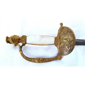 EPEE D OFFICIER- 1 ER EMPIRE - POINCON: A & K - XIX°