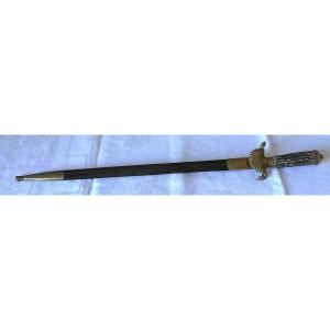 DAGUE DE CHASSE GERMANIQUE -XIX° - AVEC DEVISE "MIT GOTT FUR KAISER UND REICH "