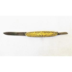 Masonic Knife "loge Justice Thiers" - XIX°