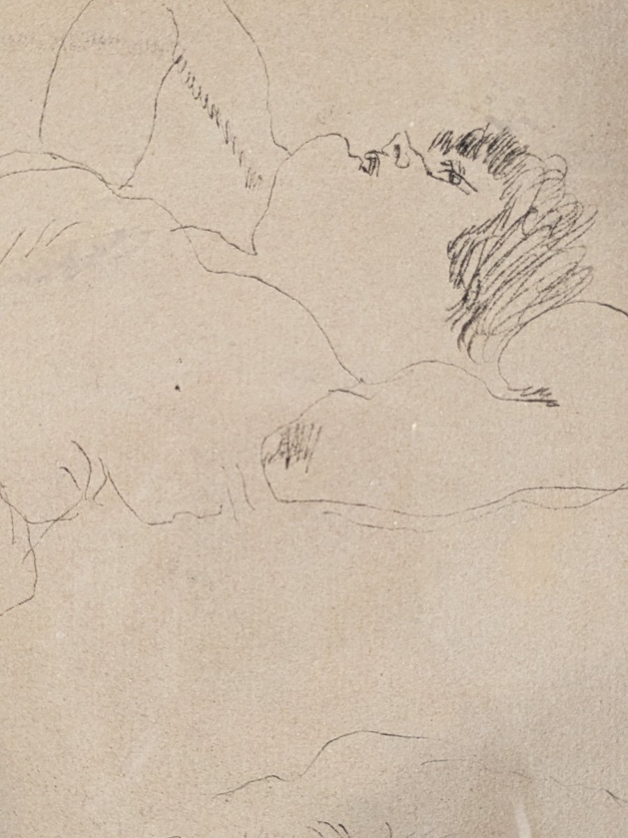 Jules PASCIN Bacchanales femmes nues dessin original -photo-2