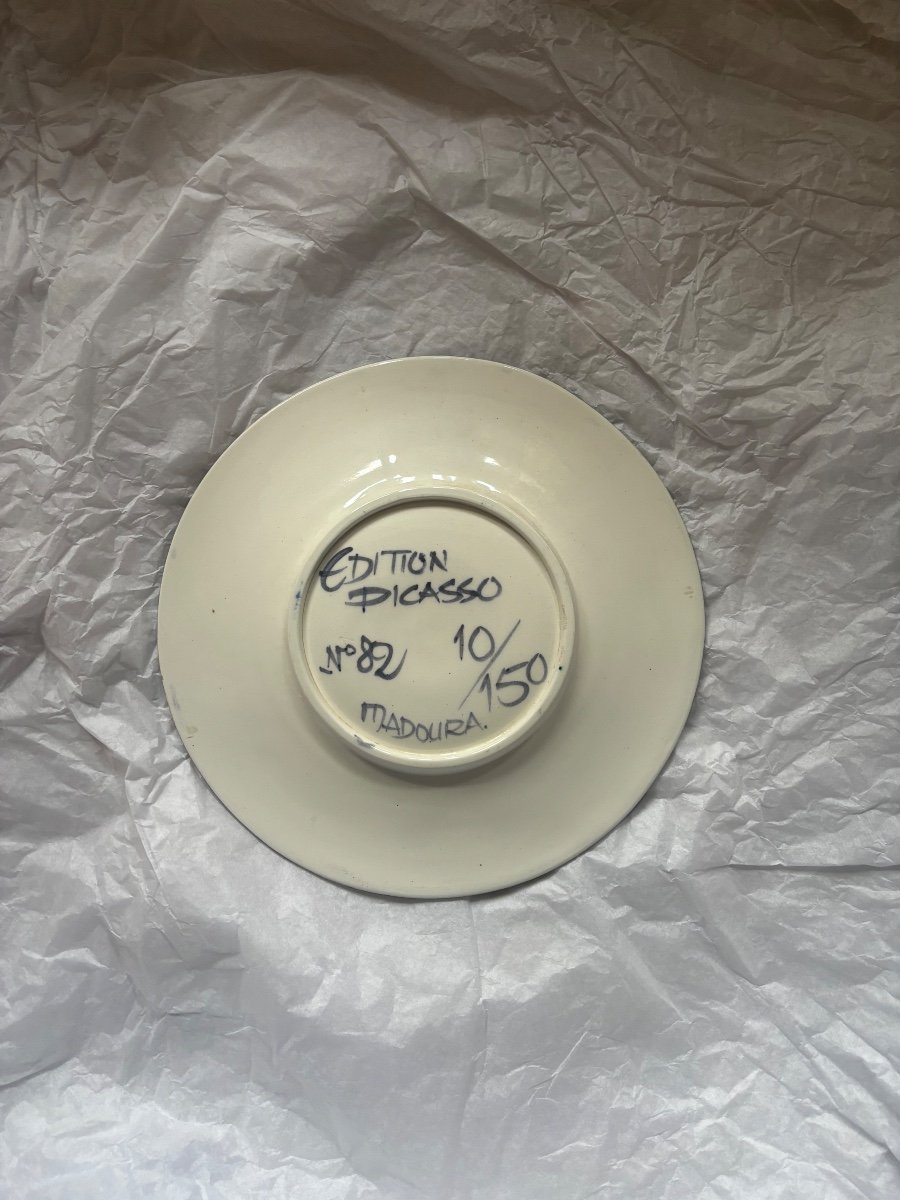 Pablo Picasso Bird 82 Madoura Ceramic Dish 1963 10/150-photo-3