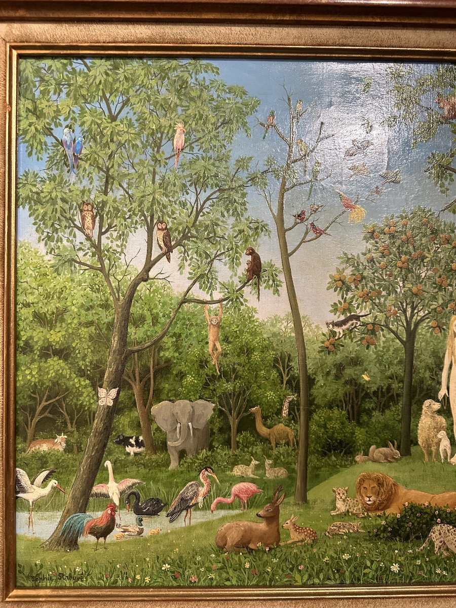 Tableau Peinture Huile Sur Toile Sophie Strouve-photo-2