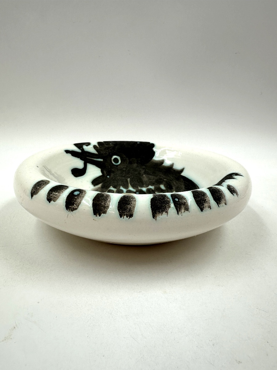 Pablo Picasso Ceramic Madoura Edition Bird In The Worm 1952-photo-2