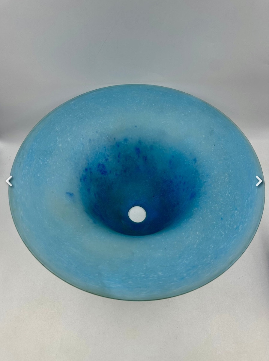 Schneider French Glass Cut Basin For Floor Lamp-photo-4