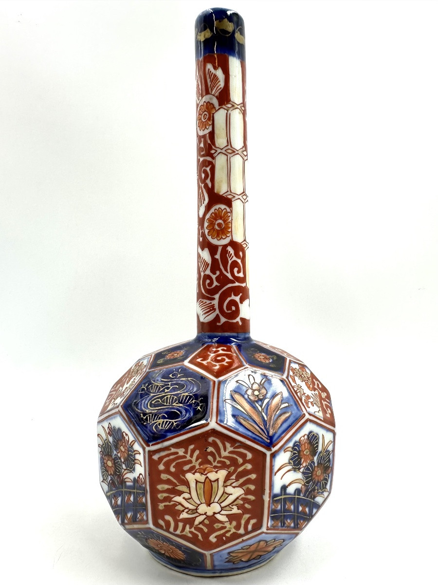 Bouteille Saké  porcelaine Japon Imari XIXe-photo-3