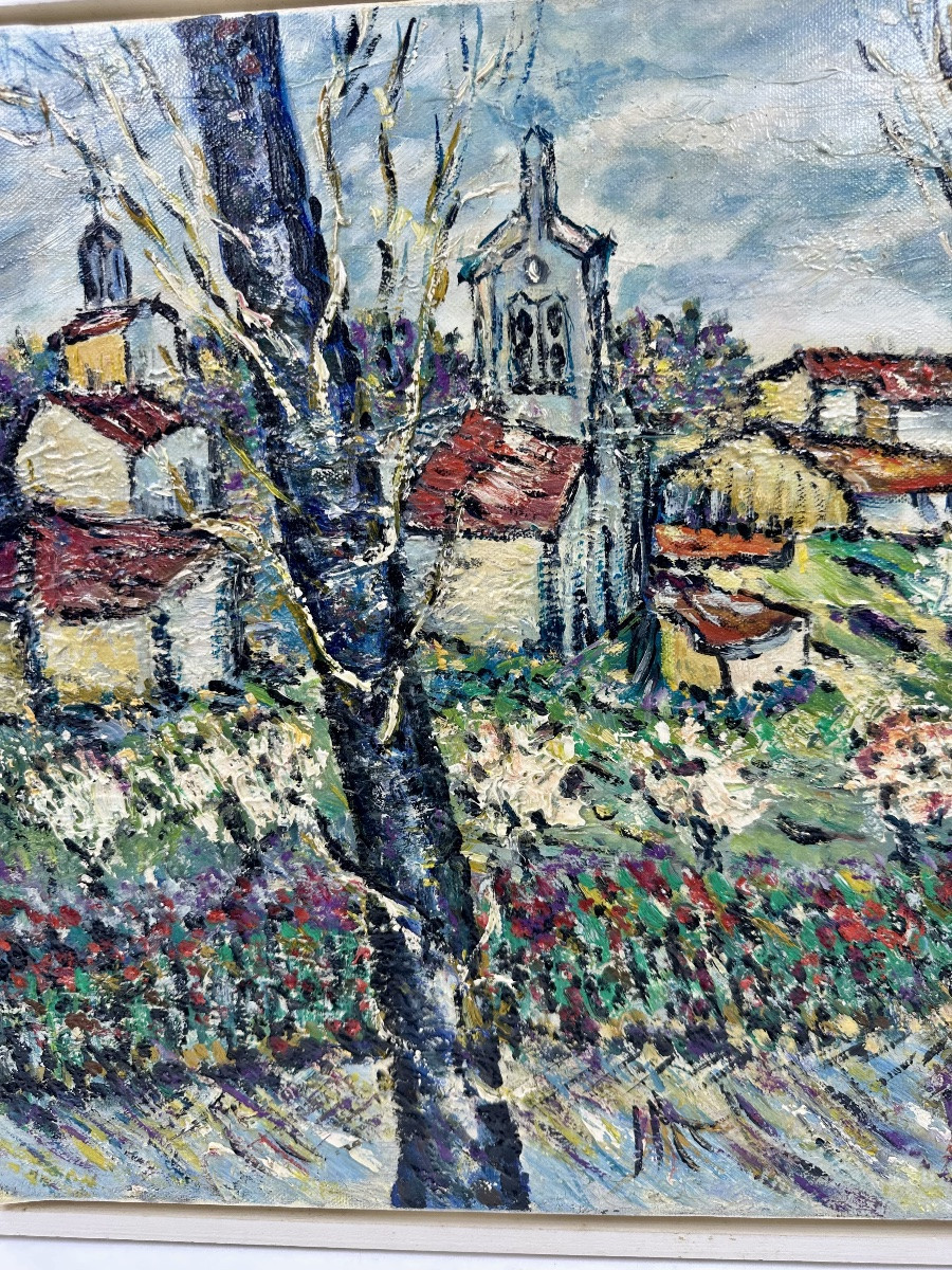 Hubert Clerissi (1923-2000) Oil On Canvas-photo-2