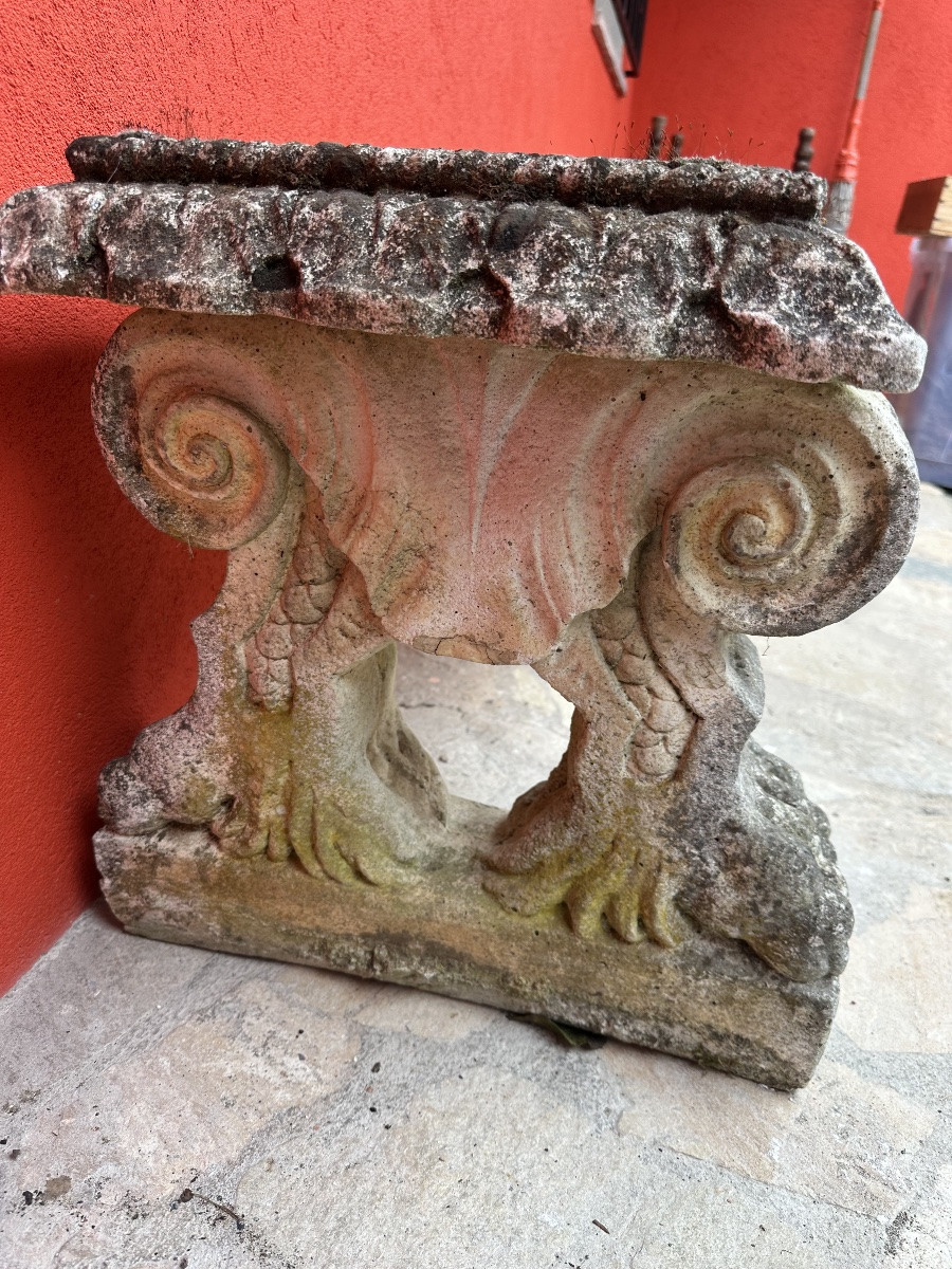 Antique Stone Bench-photo-4