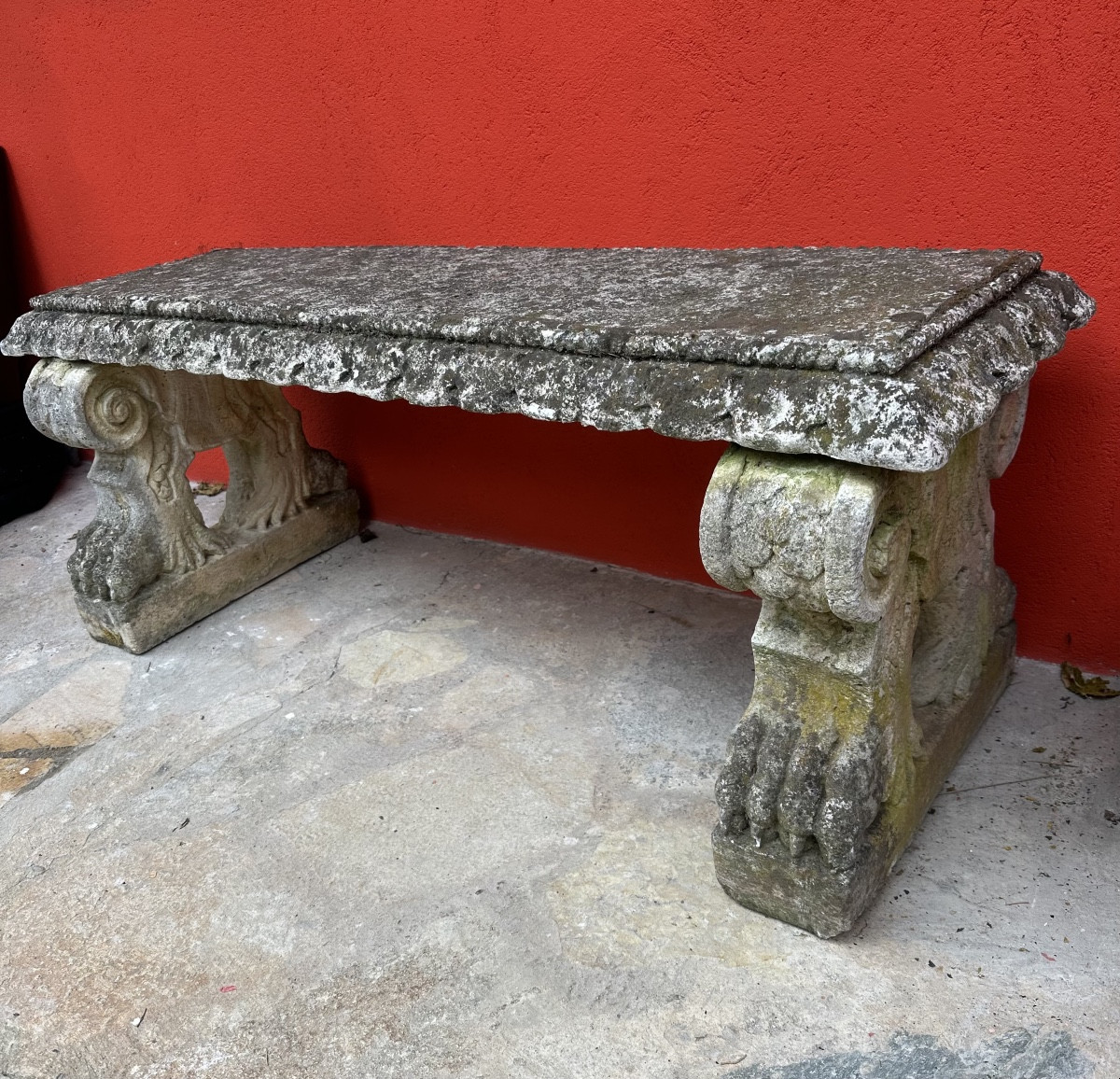 Antique Stone Bench