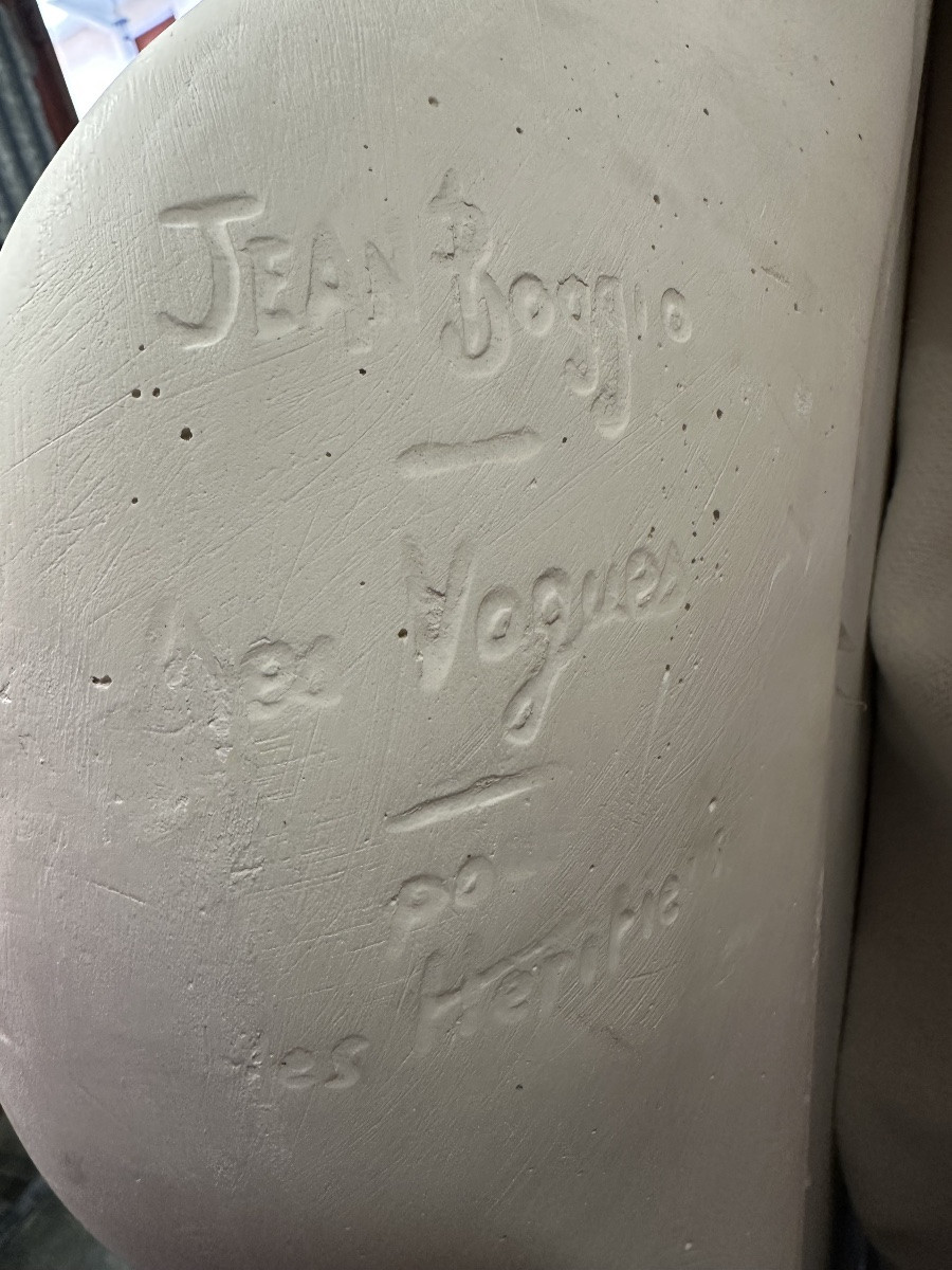 Miroir et paire appliques Jean Boggio Les Vagues-photo-5