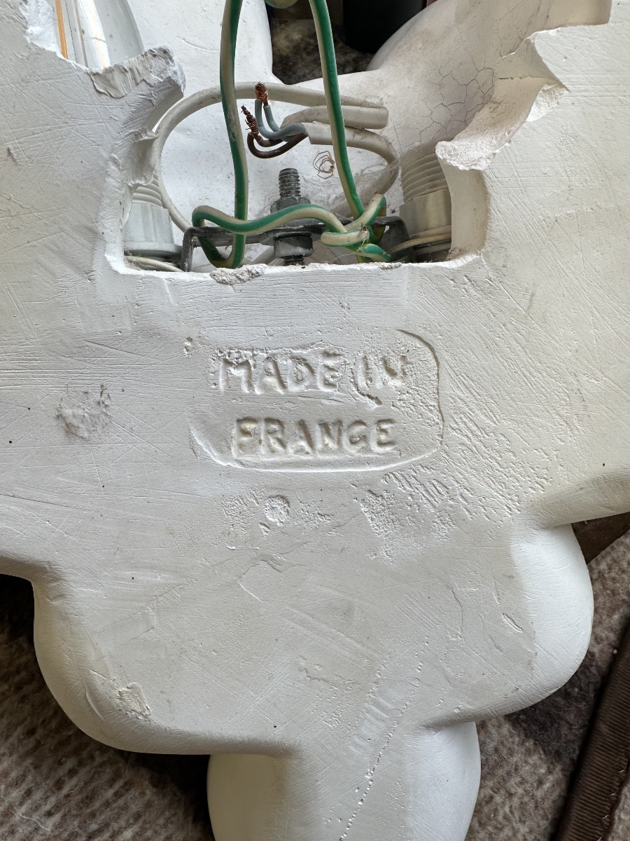 Miroir et paire appliques Jean Boggio Les Vagues-photo-6