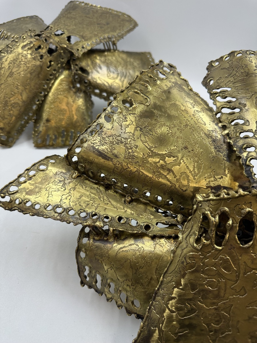 Appliques en laiton sculpté Jean Jacques Tosello-photo-2