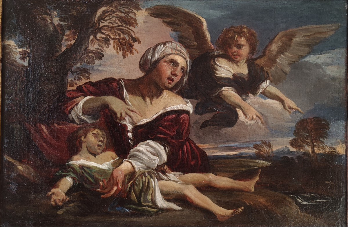 Agar et Ismaël Réconfortés Par l'Ange -photo-2