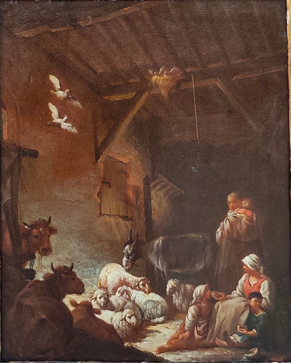 scène d'intérieur avec personnages et animaux-photo-2