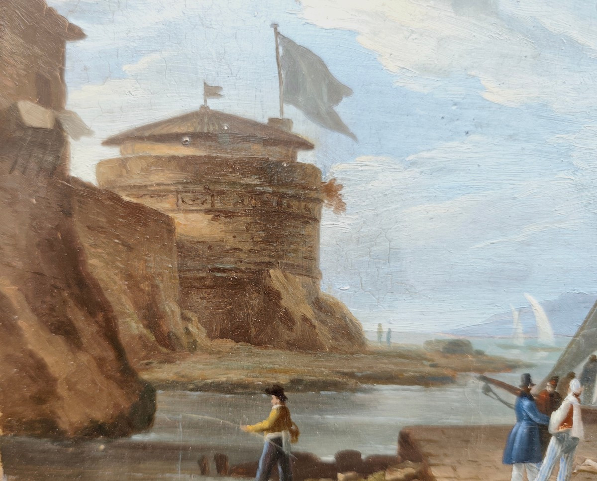 View Of A Mediterranean Port-photo-4