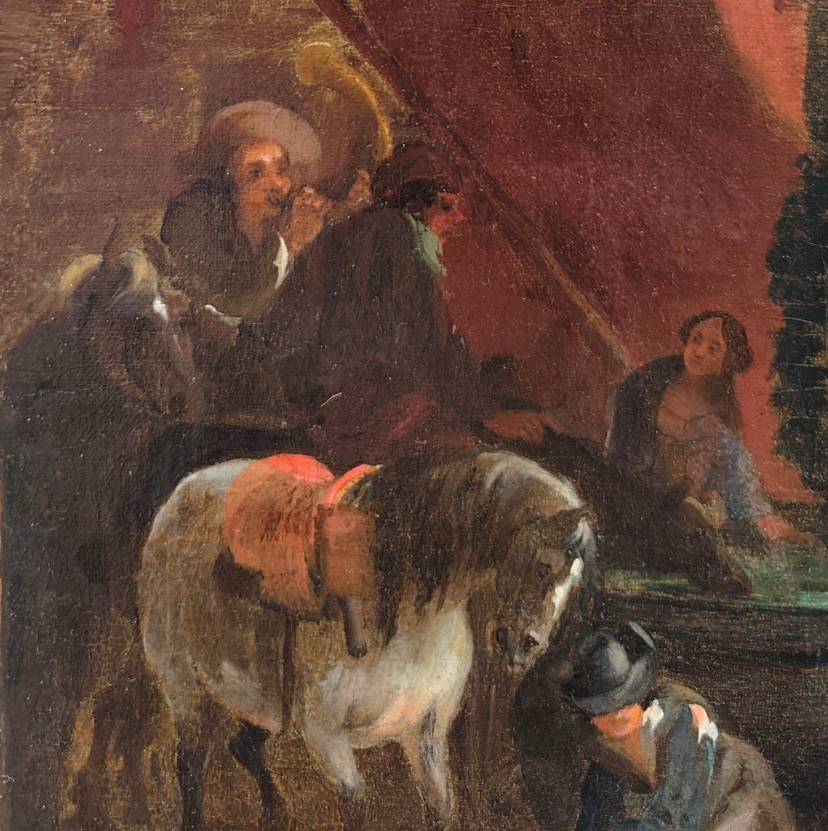 paysage avec des ruines et des personnages-photo-3