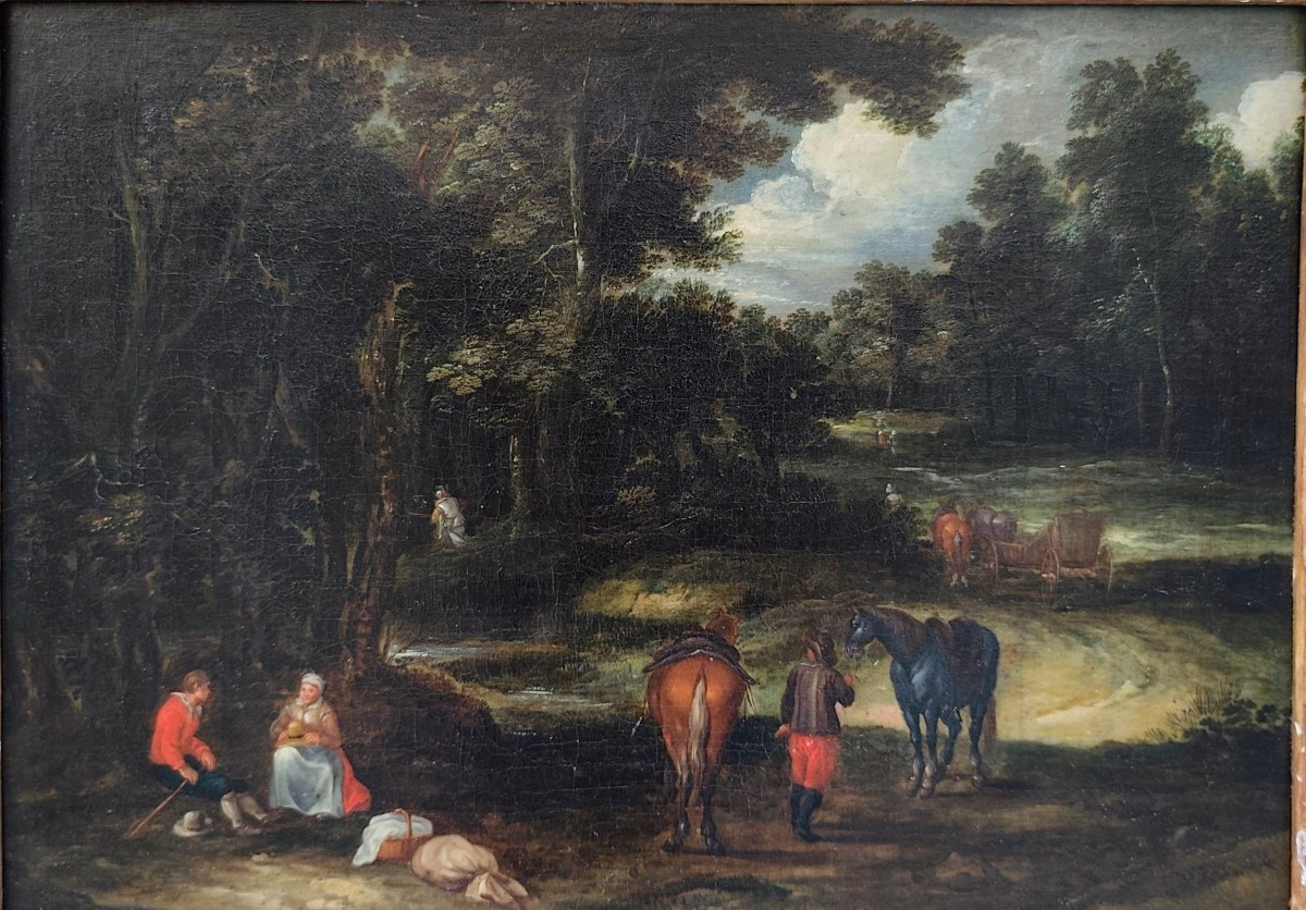 paysage avec personnages-photo-2