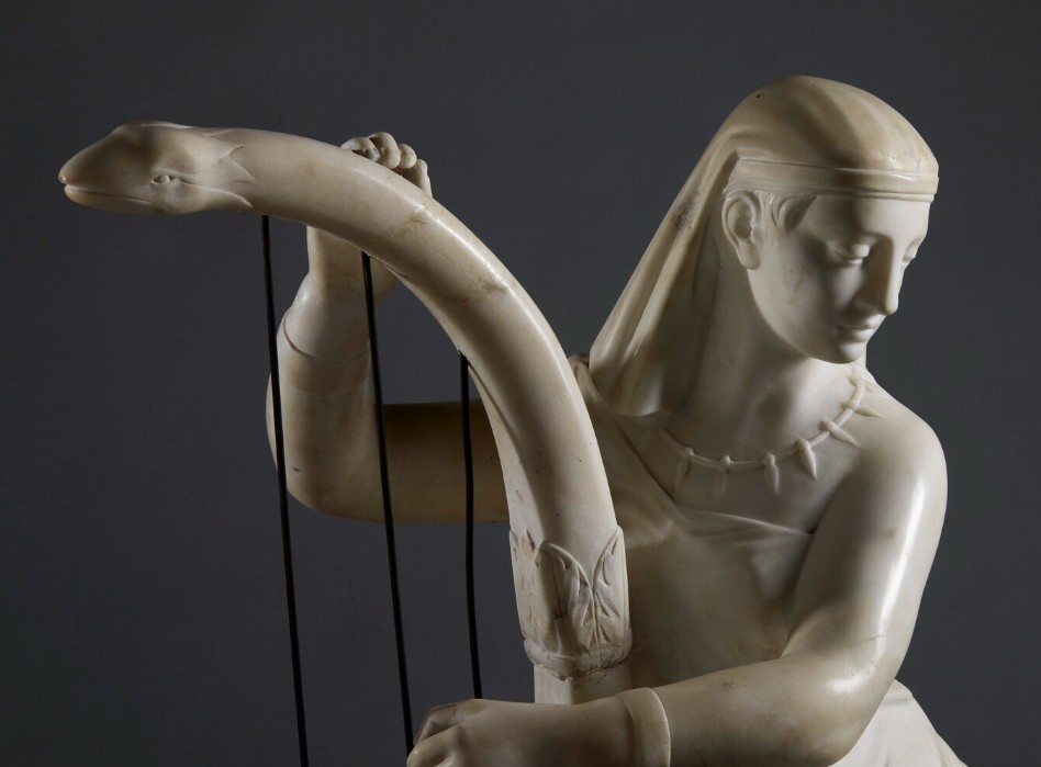 Joueur de harpe égyptienne-photo-1