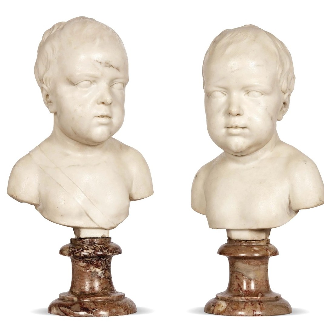 Pair Of Marble Busts 