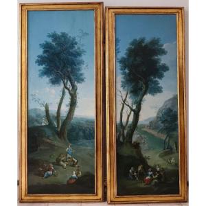Paire de paysages