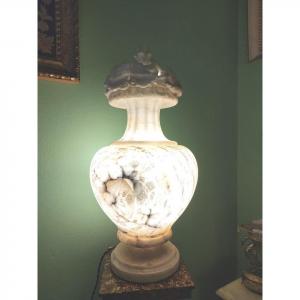 Vase Lampe En Albâtre