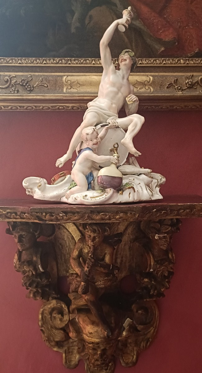 Groupe Mythologique porcelaine Meissen XVIIIème-photo-8