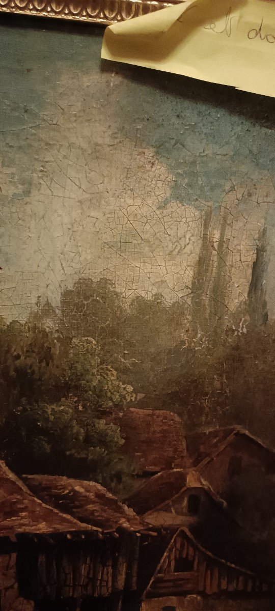 Early 19th Century Painting "hamlet Animated By Characters"-photo-3