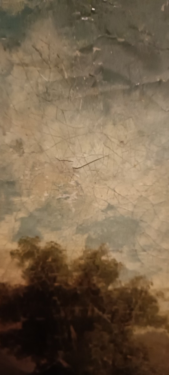 Early 19th Century Painting "hamlet Animated By Characters"-photo-6