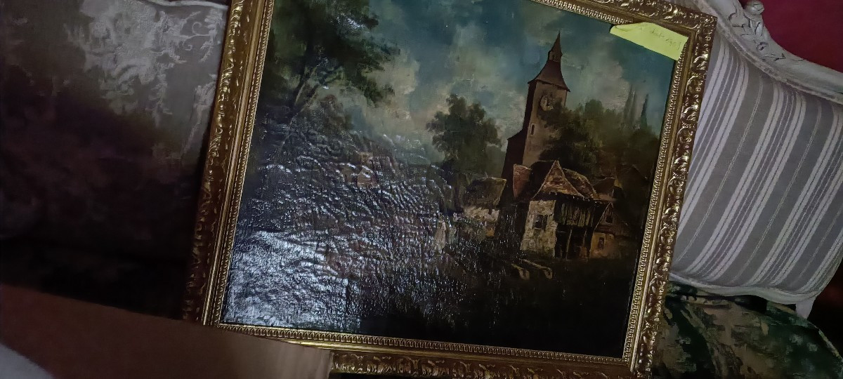 Early 19th Century Painting "hamlet Animated By Characters"-photo-8