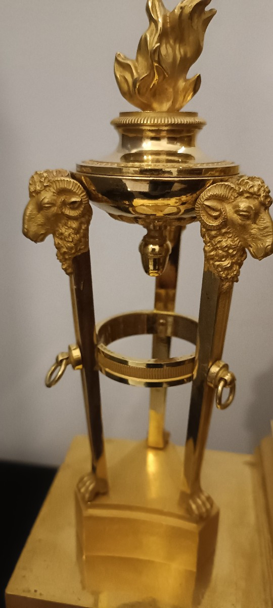 Pendule d'époque Empire bronze de RAVRIO-photo-2