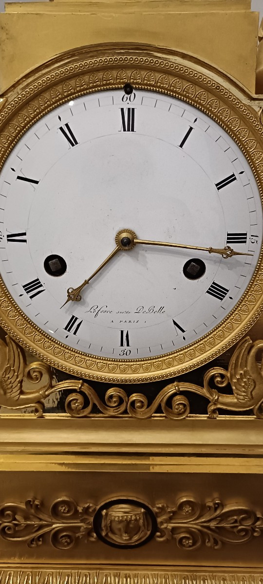Pendule d'époque Empire bronze de RAVRIO-photo-4