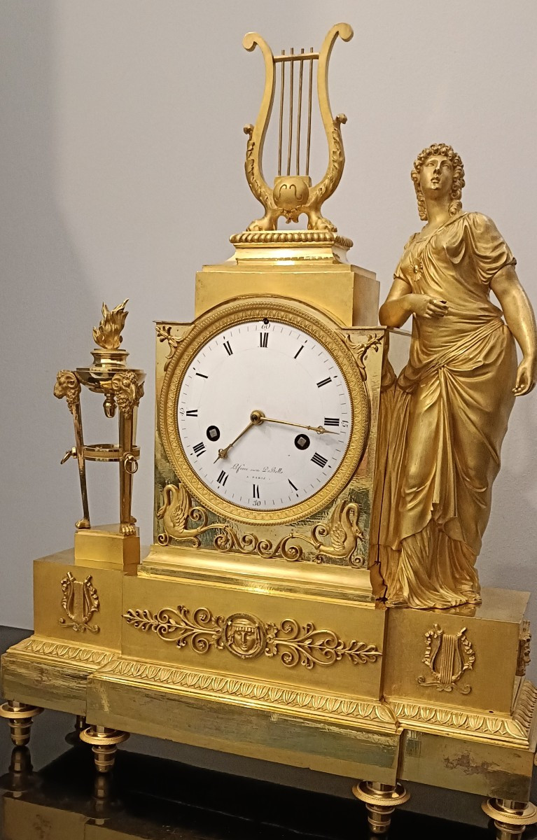 Pendule d'époque Empire bronze de RAVRIO