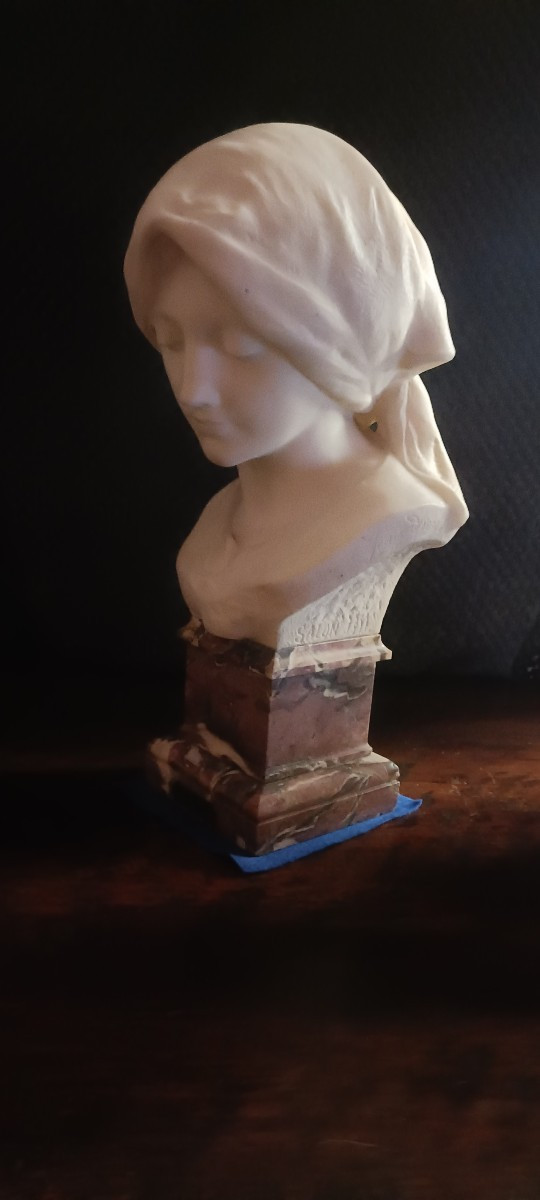 Fernand Cian Marble Sculpture-photo-4