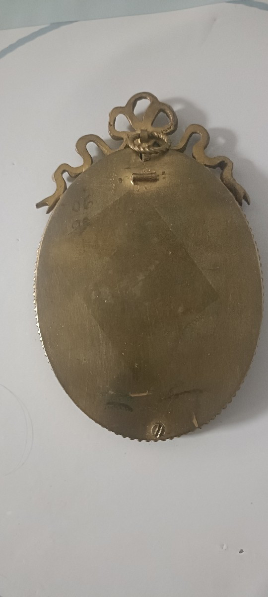 miniature portrait Marie Antoinette d'après Vigée Lebrun-photo-1