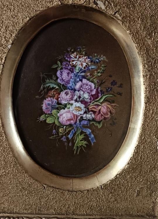 Painted Porcelain Plate, Mid-19th Century-photo-3