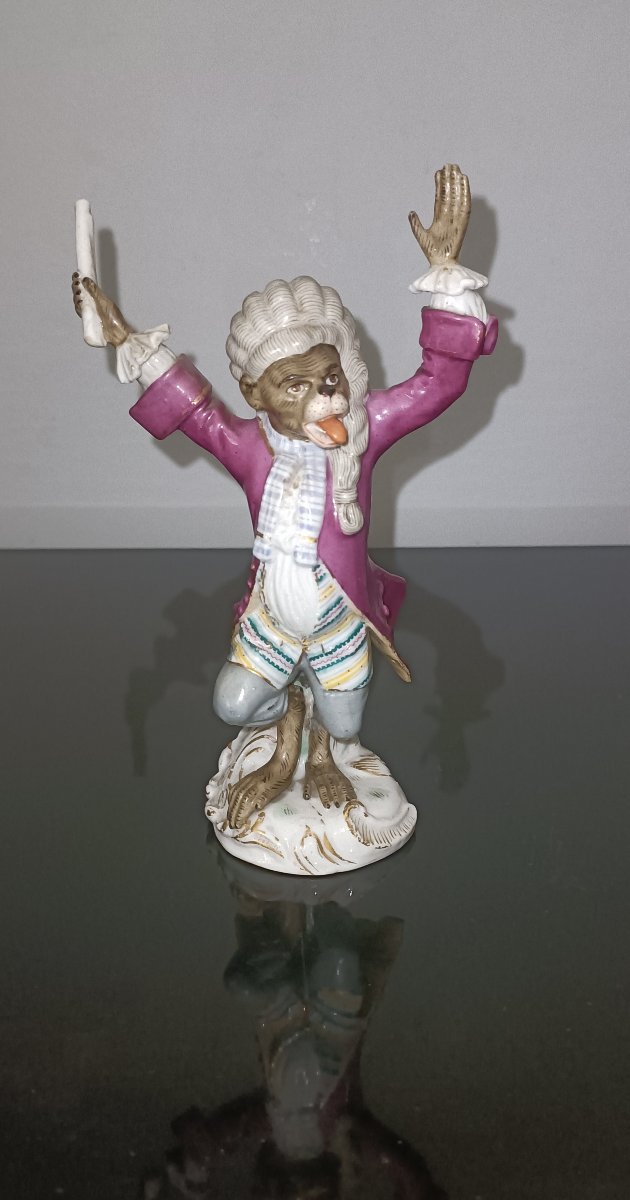 German Porcelain Monkey Musicians -photo-5
