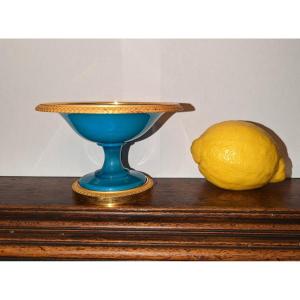 Baguier Cup Blue Opaline And Gilt Bronze Charles X