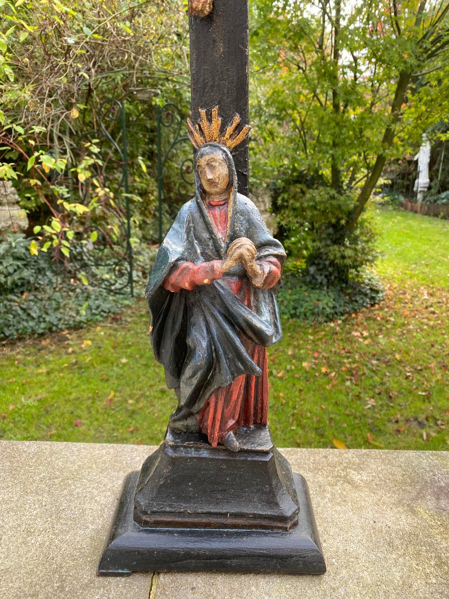 Calvary Crucifix Virgin XVIII Eme-photo-4
