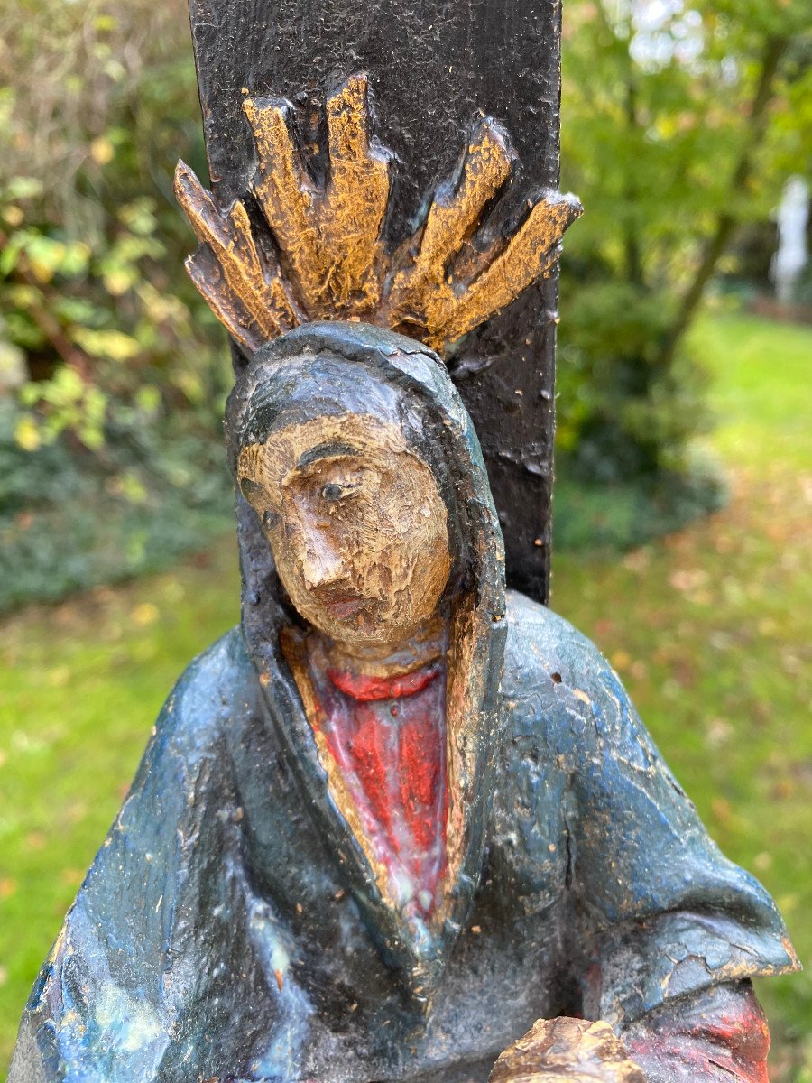 Calvary Crucifix Virgin XVIII Eme-photo-3