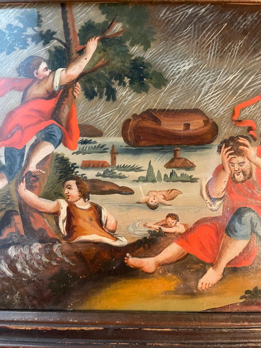 Peinture Sous Verre Le Deluge-photo-3