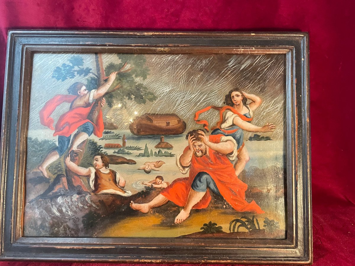 Peinture Sous Verre Le Deluge