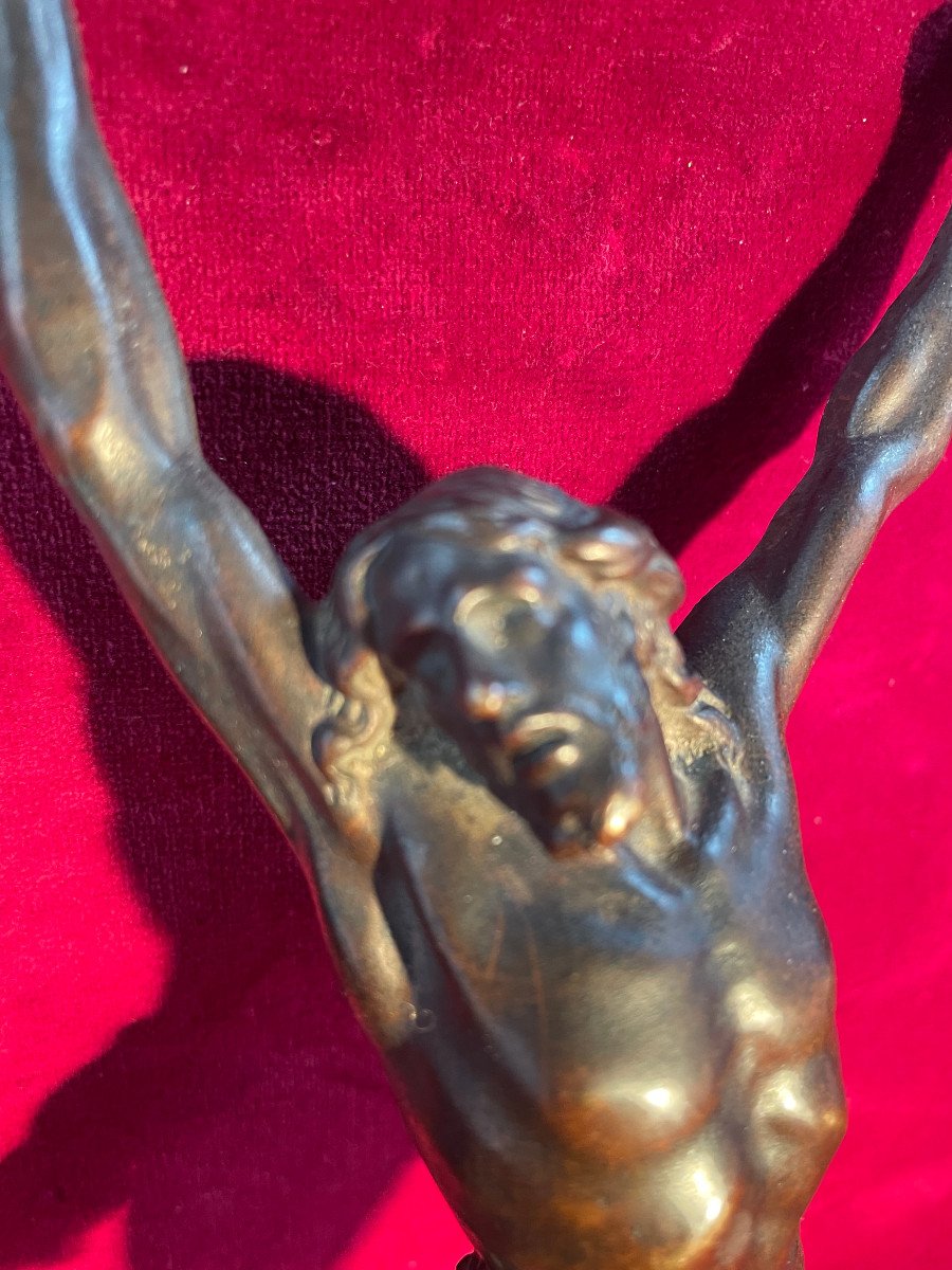 Christ In Bronze From 18 Eme Century-photo-4